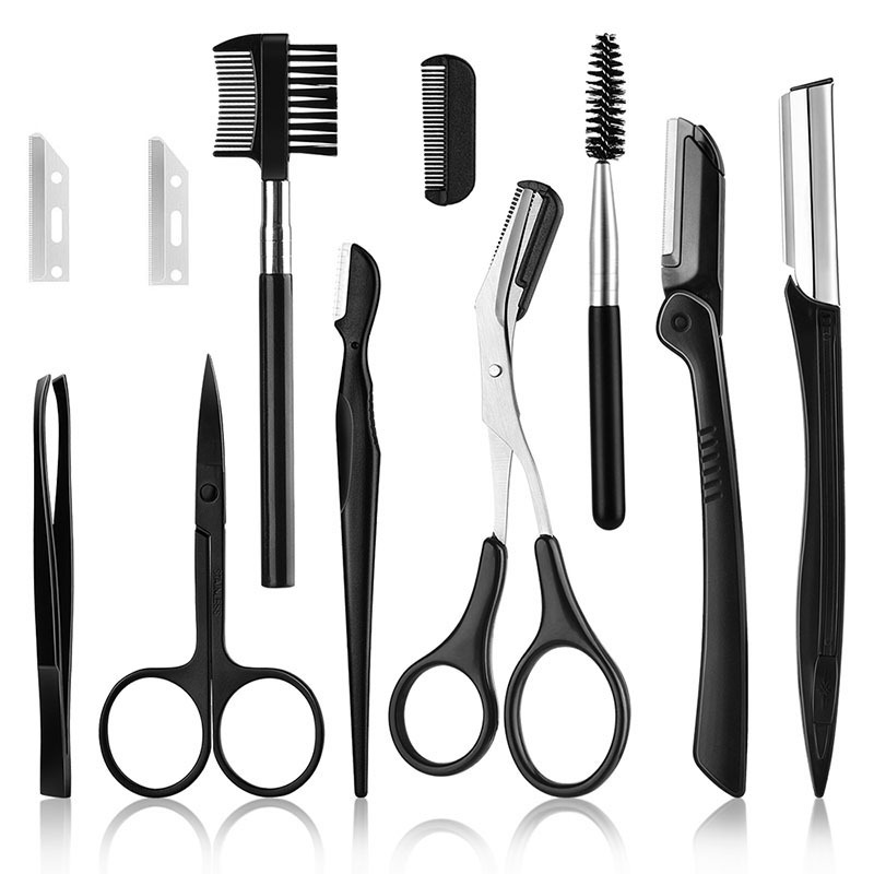 Men'S Grooming Eyebrow Shape - 11-Pack Eyebrow Kit Eyebrow Tweezers Set