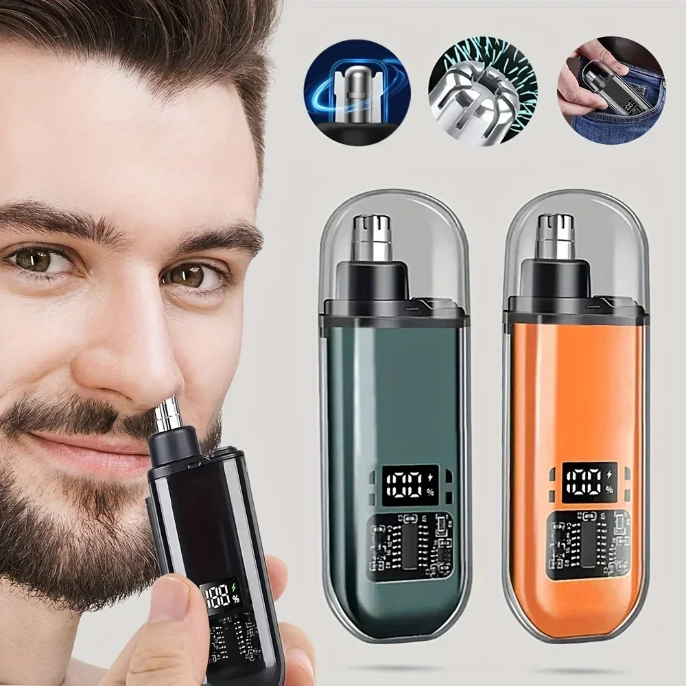 Men'S Grooming Salon - Nose Ear Hair Trimmer USB Rechargeable