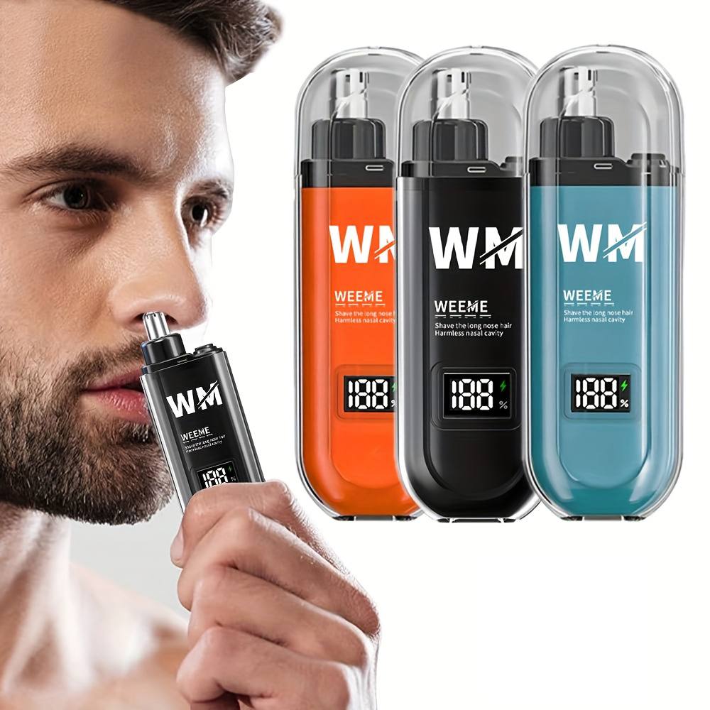Men'S Grooming Salon - Portable Mini Nose Hair Trimmer, 1pc