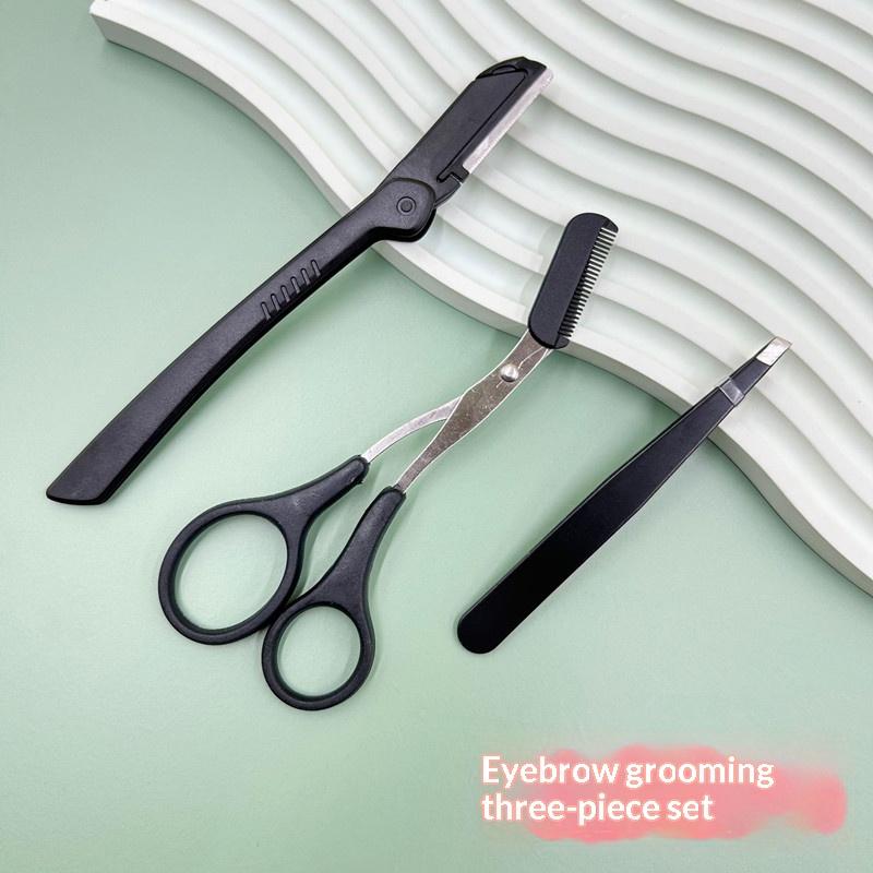 Men'S Grooming Eyebrow Shape - *Professional 3pcs Stainless Steel Eyebrow Grooming