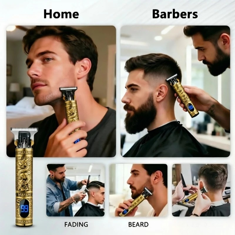 T9 Electric Beard Trimmer Cord - Men'S Grooming Electric Trimmer recension och pris