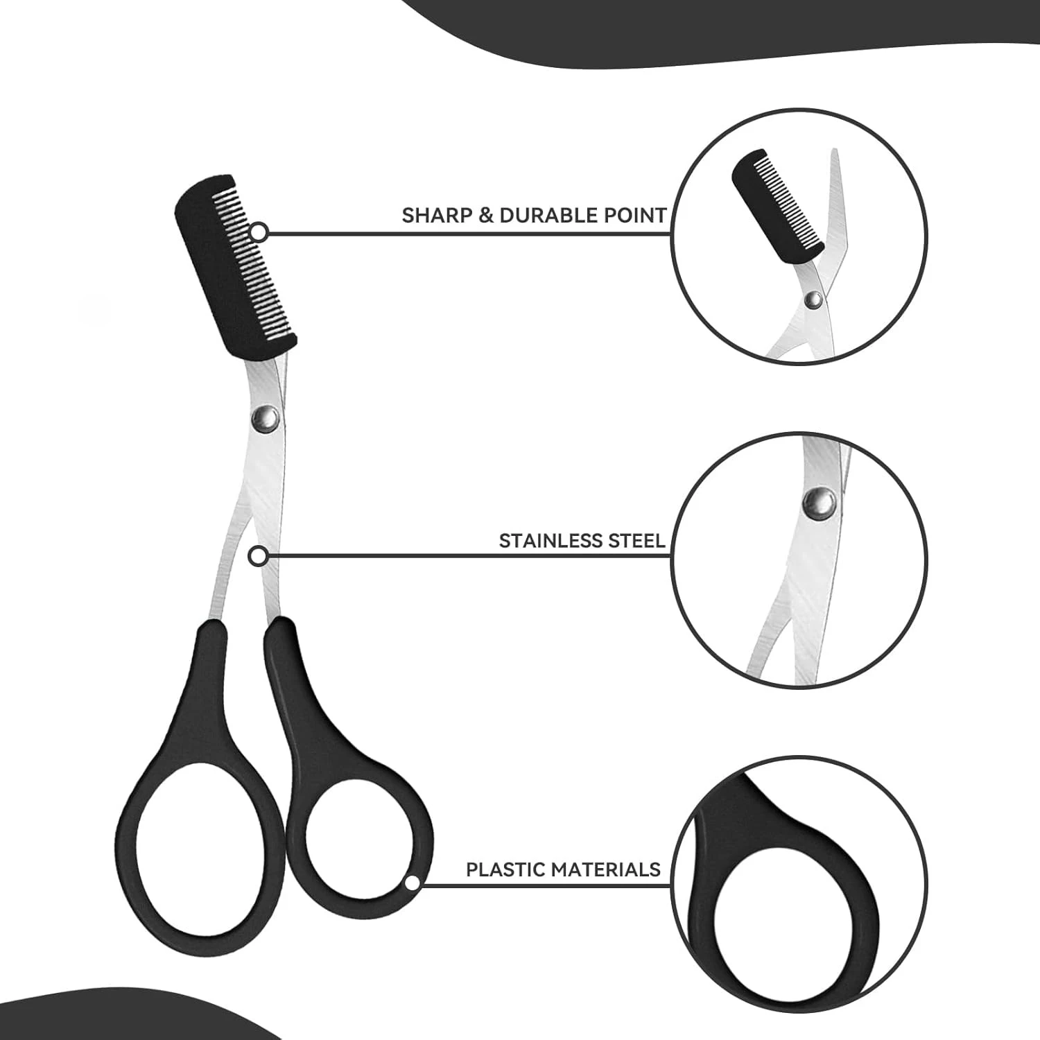 Stainless Steel Eyebrow Groomi - Men'S Grooming Eyebrow Shape recension och pris