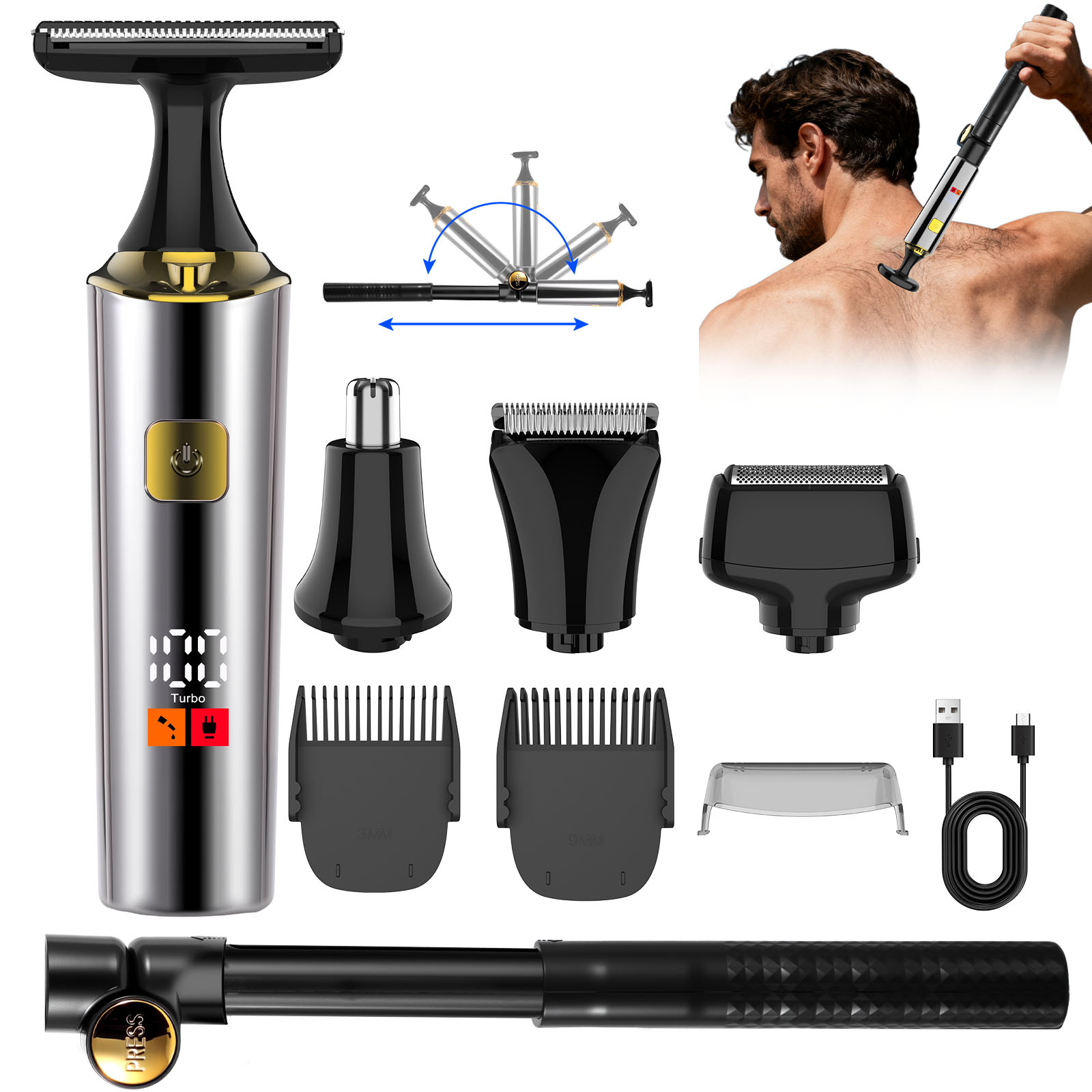 Hatteker Electric Rechargeable - Men Grooming Hygiene recension och pris