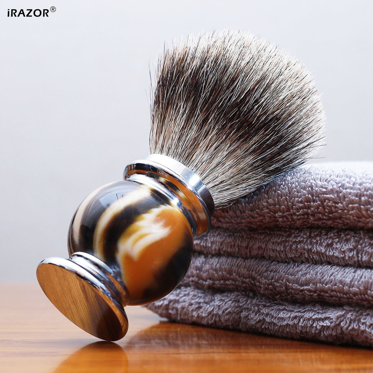 iRAZOR Silvertip Shaving Brush - Men Grooming Hygiene recension och pris