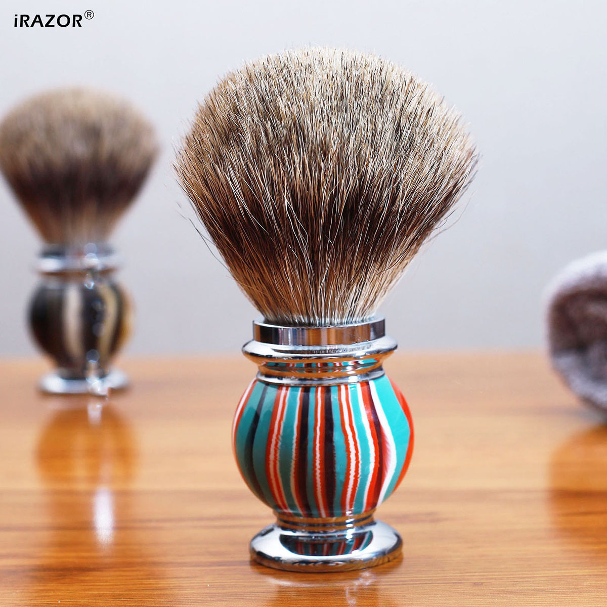 iRAZOR Silvertip Shaving Brush - Men Grooming Hygiene recension och pris