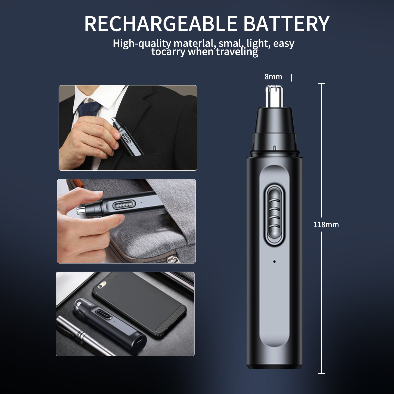 Nose Hair Trimmer for Men Elec - Men'S Grooming Salon recension och pris