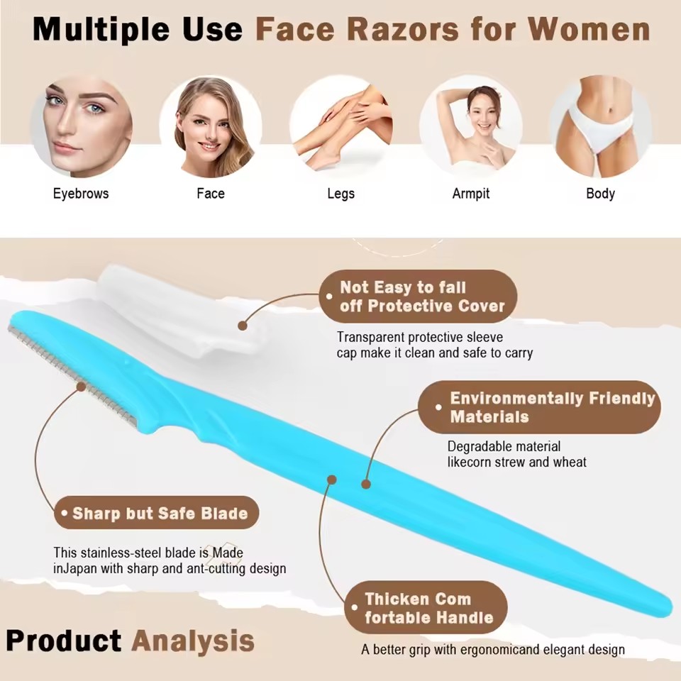 5/10/30/40pcsbrow Razor and Fa - Men'S Grooming Salon recension och pris