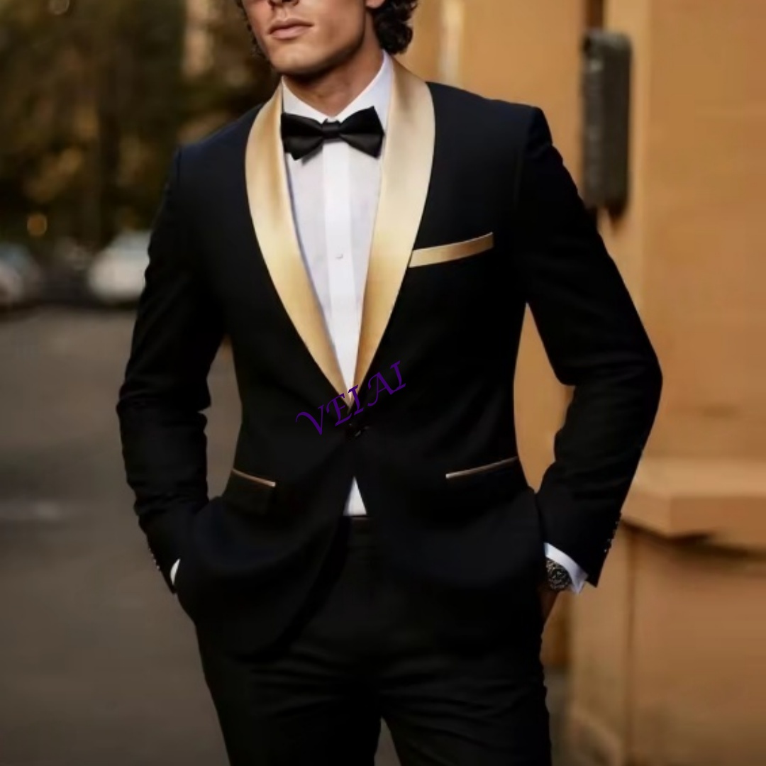 CustomizedNew Gold Lapel Black - Men'S Grooming Daily recension och pris