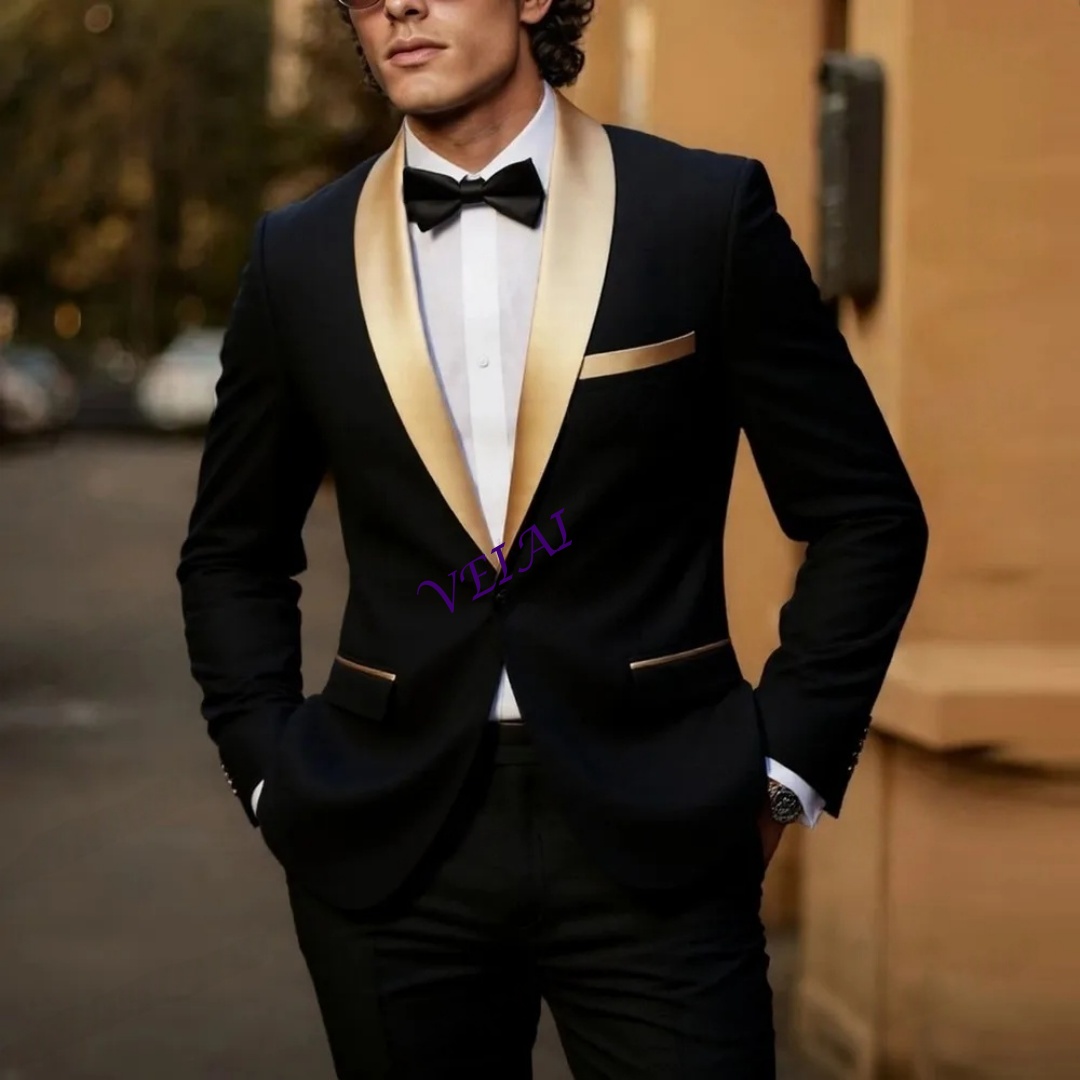 CustomizedNew Gold Lapel Black - Men'S Grooming Daily recension och pris