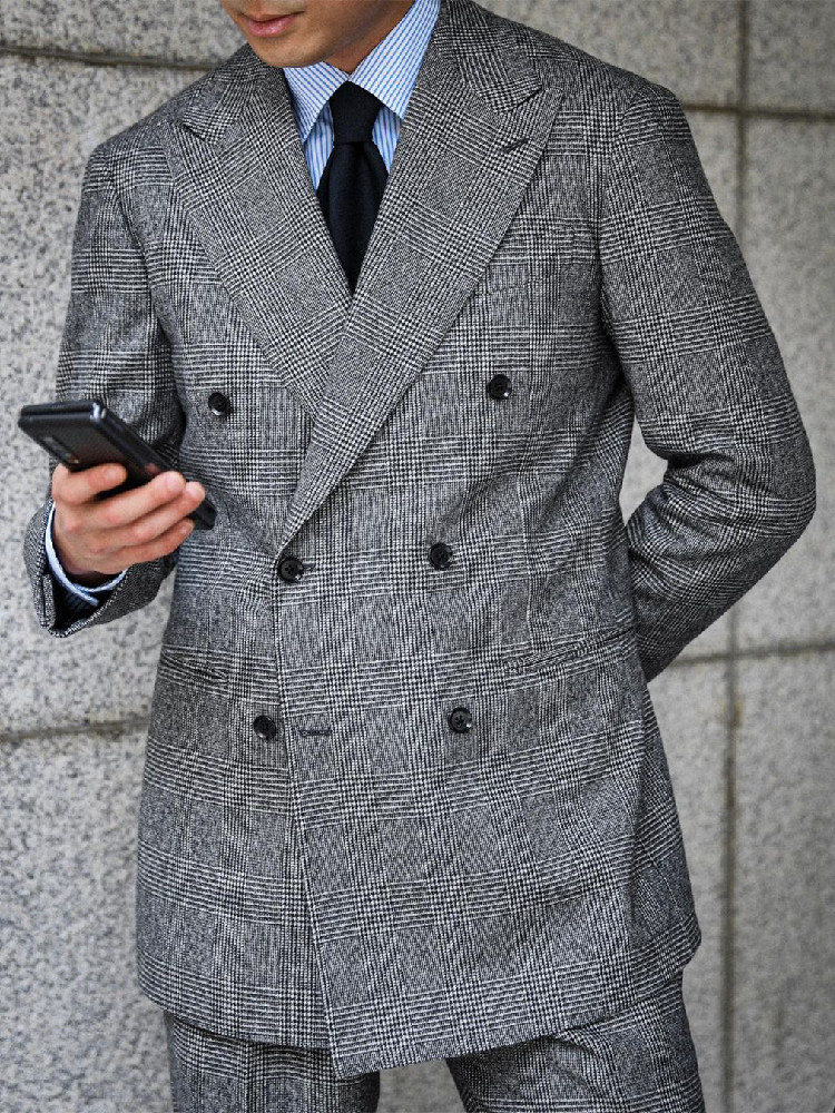 Business Plaid Men Suit 2 Piec - Men'S Grooming Daily recension och pris