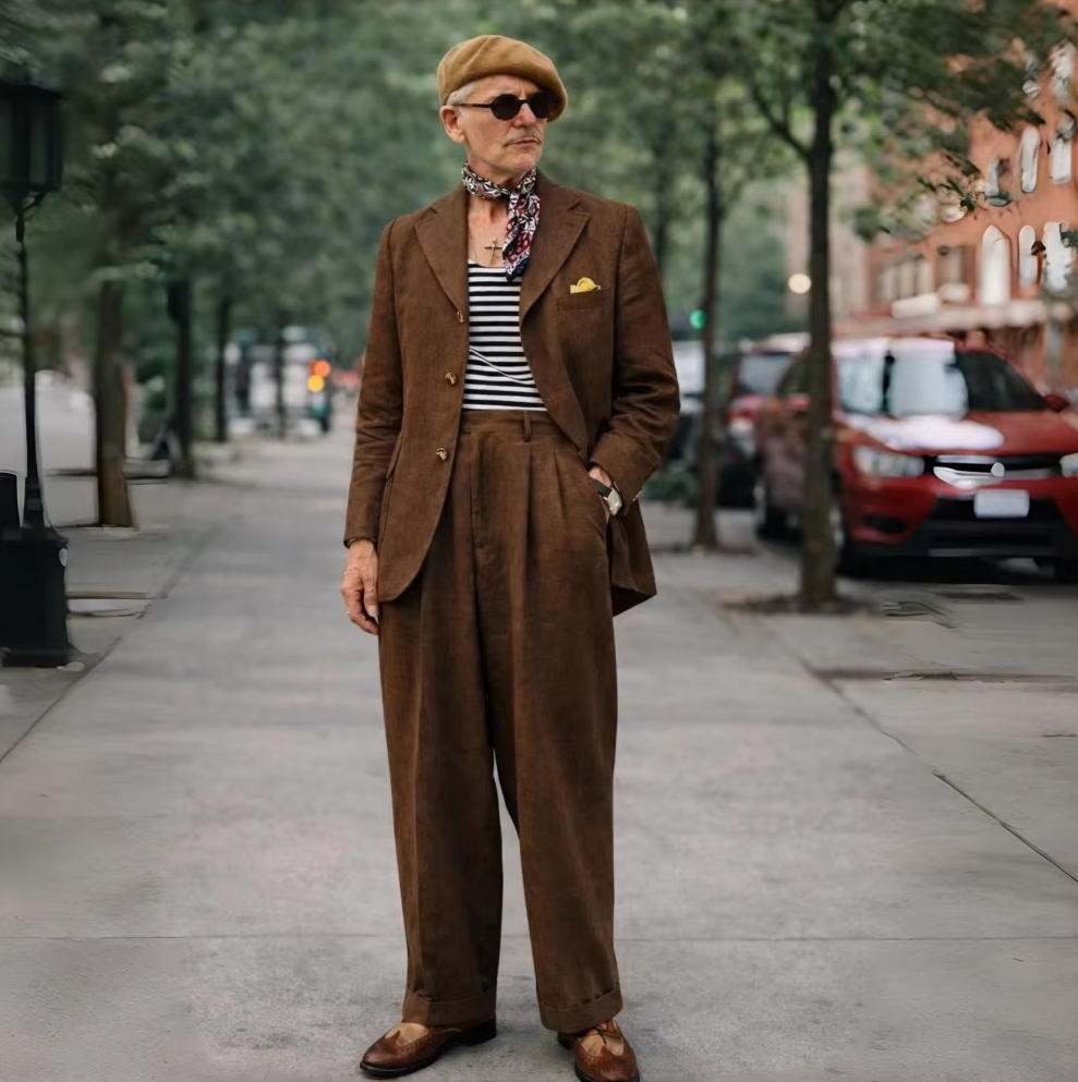 Brown Linen Men Suits 2 Pieces - Men'S Grooming Daily recension och pris