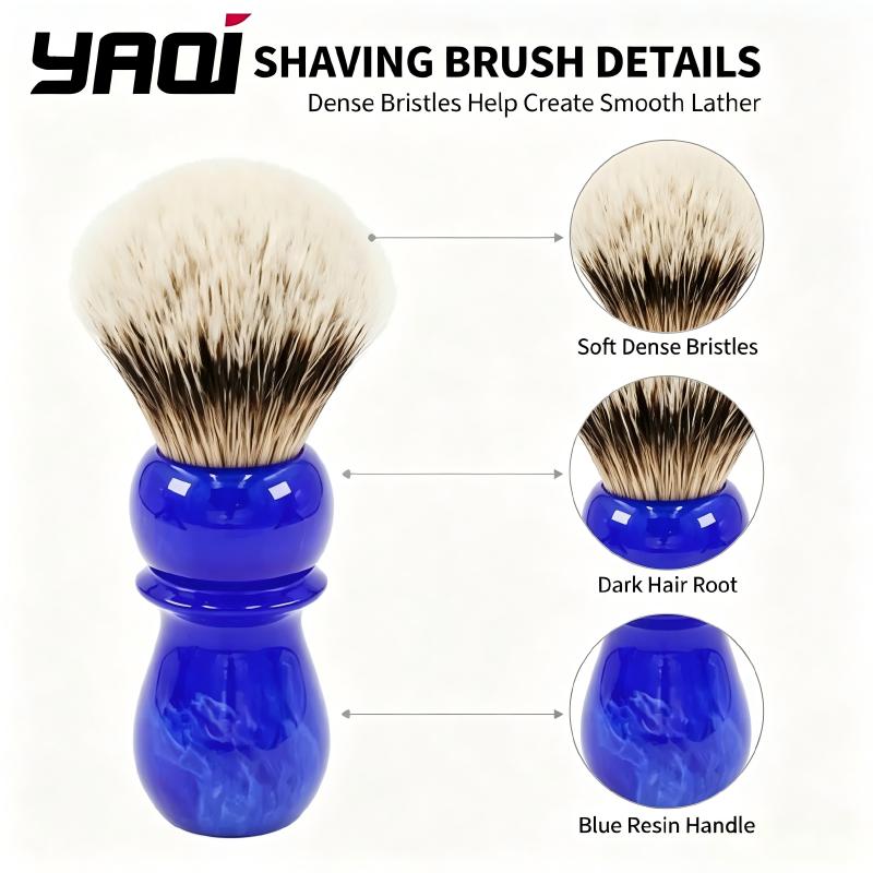 YAQI Premium Shaving Brush Blu - Men Grooming Hygiene recension och pris