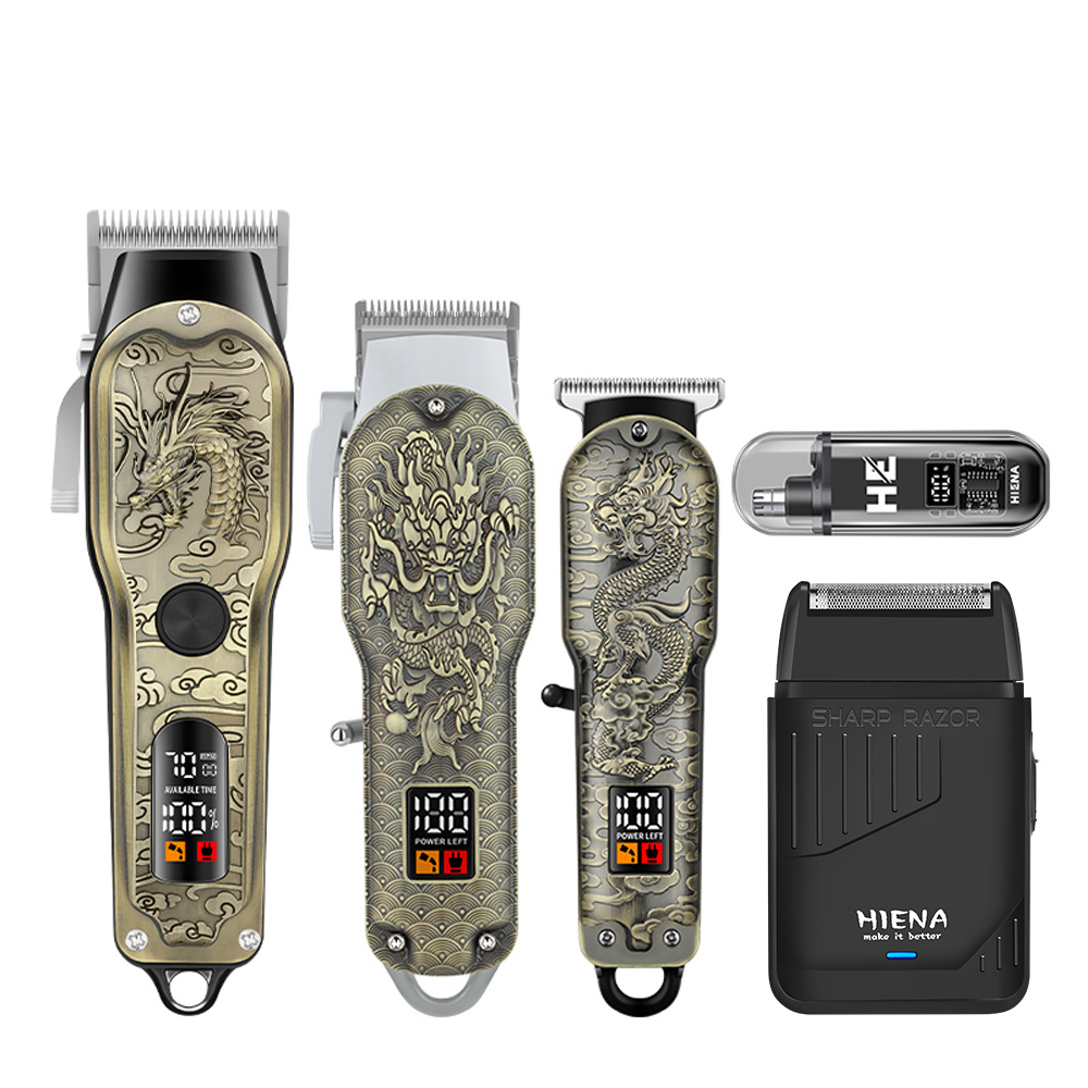 HIENA 5pcs Professional Hair C - Men'S Grooming Electric Trimmer recension och pris