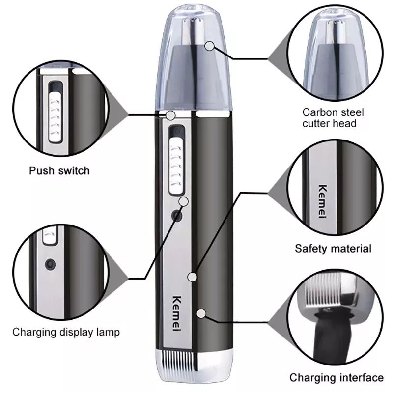 Kemei Rechargeable Electric Al - Men'S Grooming Nose And Ear recension och pris