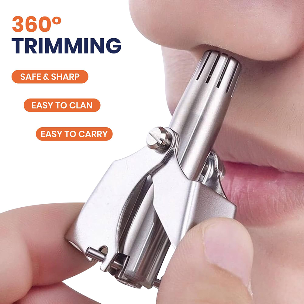 Portable Stainless Steel Manua - Men'S Grooming Nose And Ear recension och pris