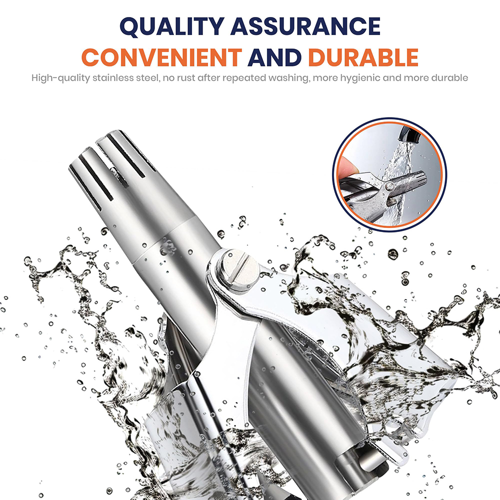 Portable Stainless Steel Manua - Men'S Grooming Nose And Ear recension och pris